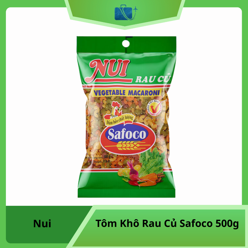 Nui Tôm Khô Rau Củ Safoco 500g