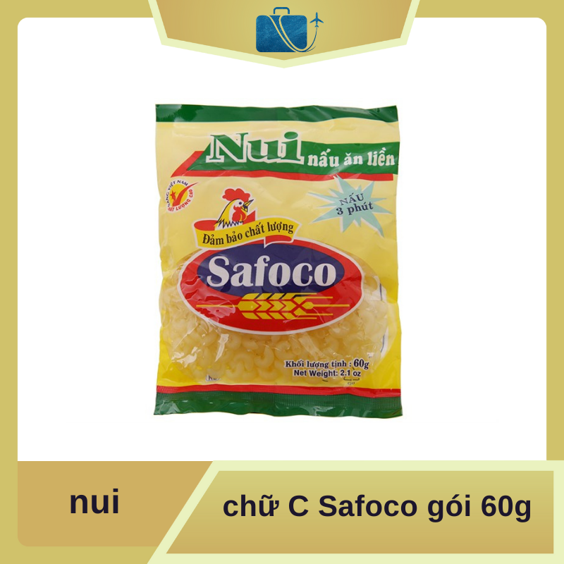 Nui Chữ C Safoco Gói 60g