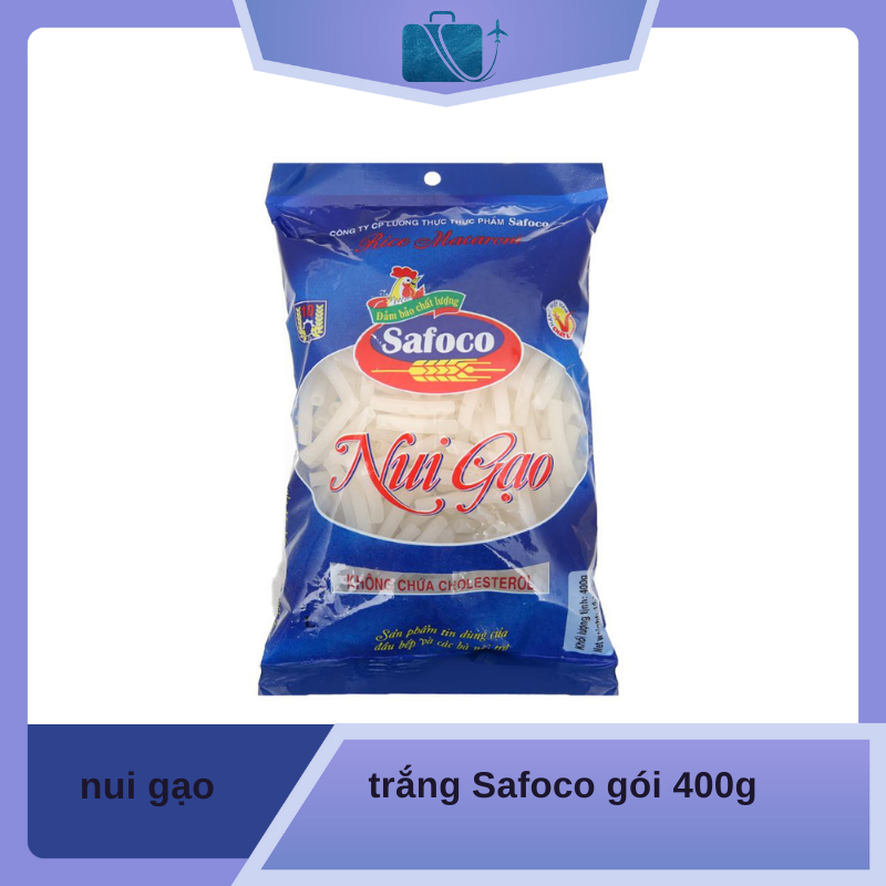 Nui gạo trắng Safoco gói 400g