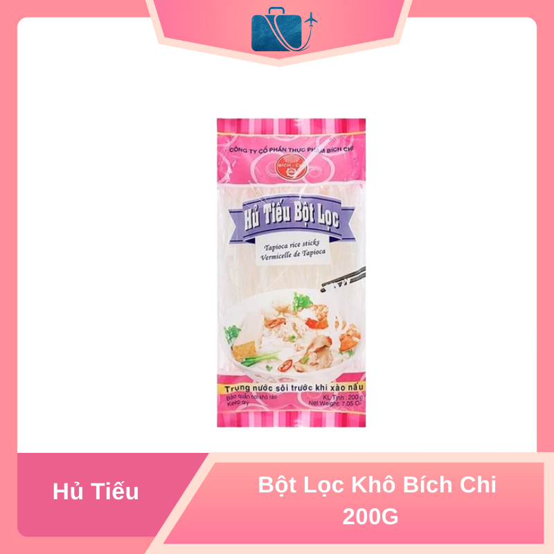 Hủ Tiếu Bột Lọc Khô Bích Chi 200g