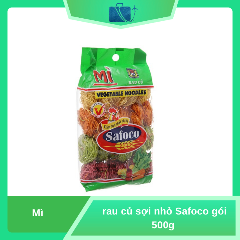 Mì Rau Củ Sợi Nhỏ Safoco 500g