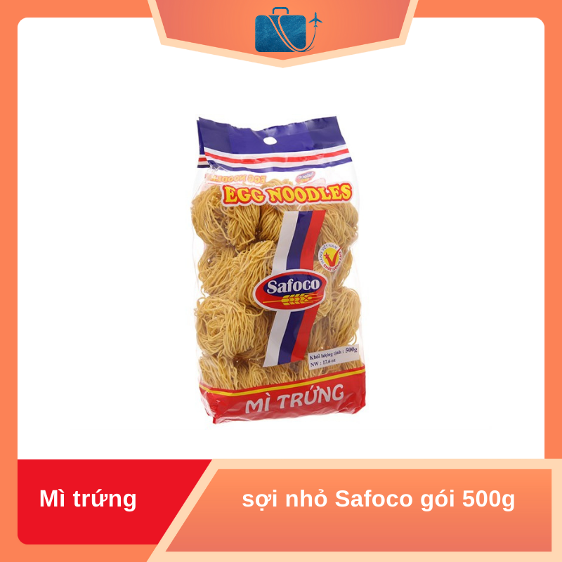 Mì Trứng Sợi Nhỏ Safoco 500g