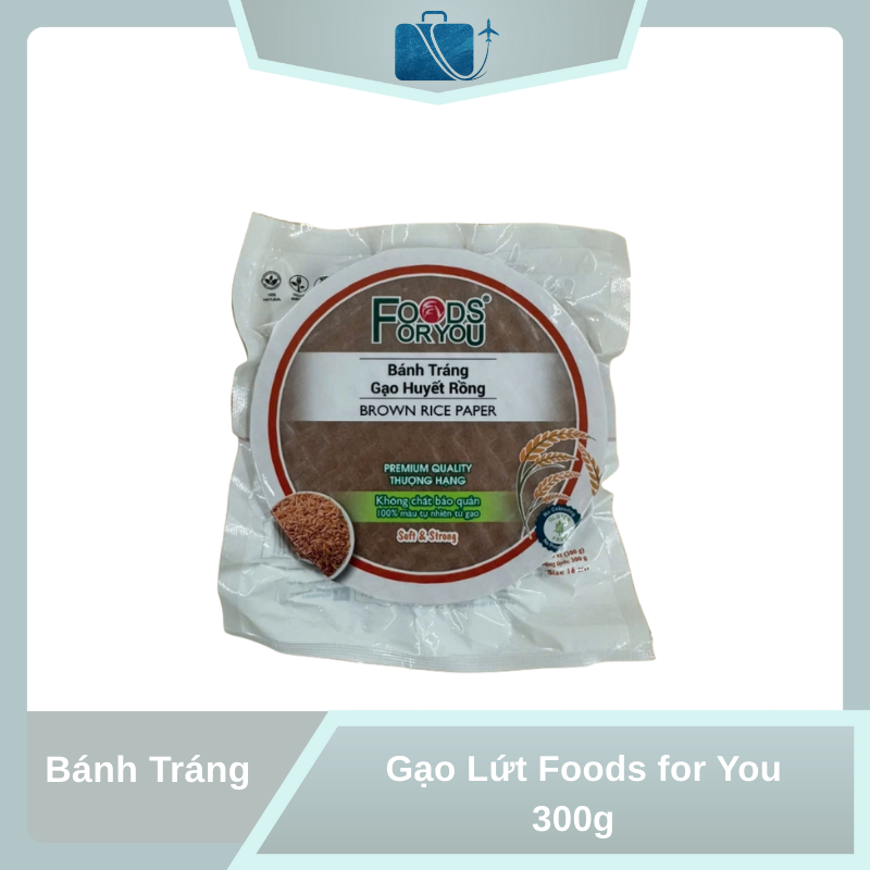 Bánh Tráng Gạo Lứt Foods for You gói 300g
