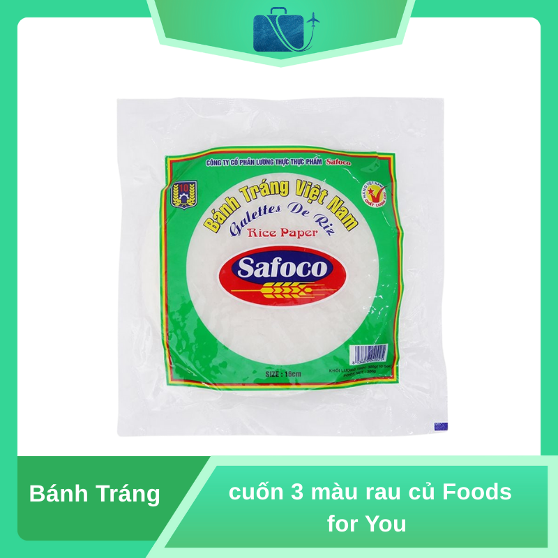 Bánh Tráng 16cm Safoco Gói 300g