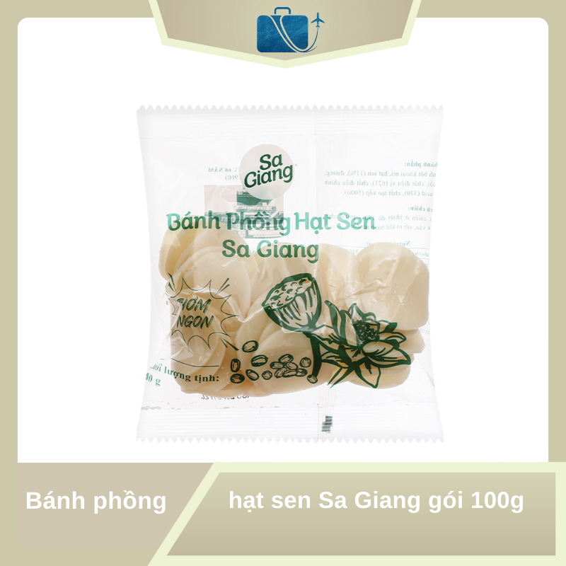Bánh Phồng Hạt Sen Sa Giang Gói 100g