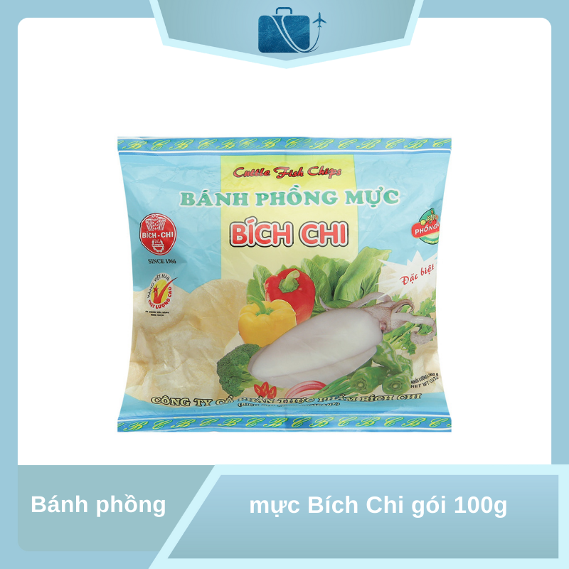 Bánh phồng mực Bích Chi 100g