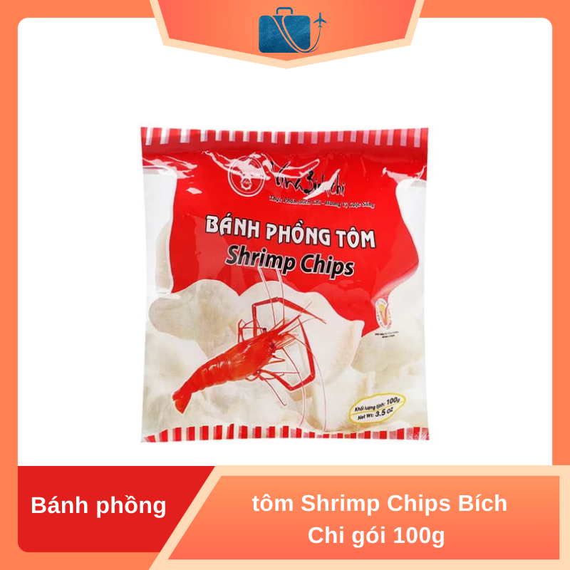 Bánh phồng tôm Shrimp Chips Bích Chi 100g