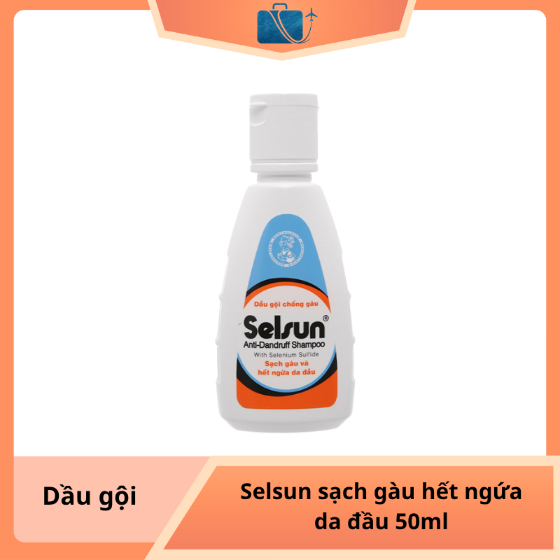 Dầu Gội Selsun Sạch Gàu Hết Ngứa Da Đầu 50ml – Đánh Bay Gàu, Ngăn Ngừa Tái Phát