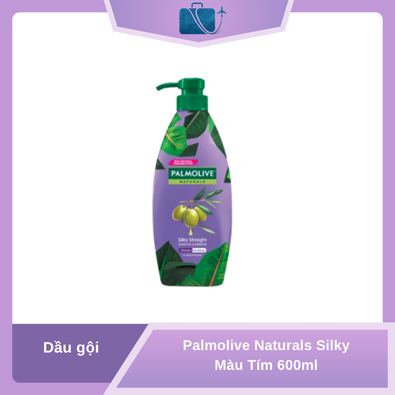 Dầu Gội Palmolive Naturals Silky Màu Tím 600ml