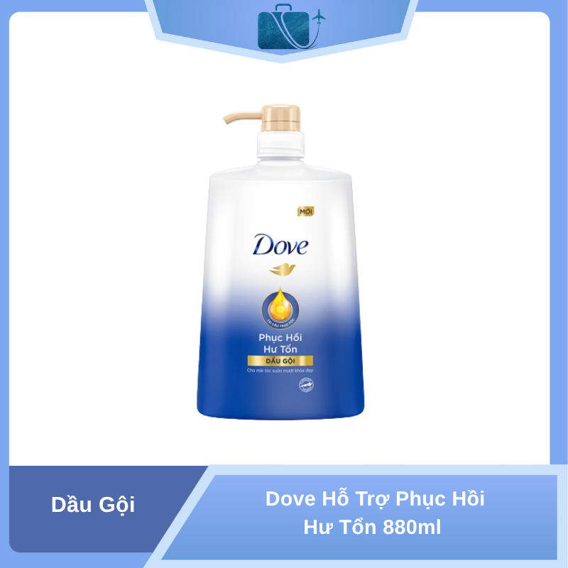 Dầu Gội Dove Hỗ Trợ Phục Hồi Hư Tổn 880ml