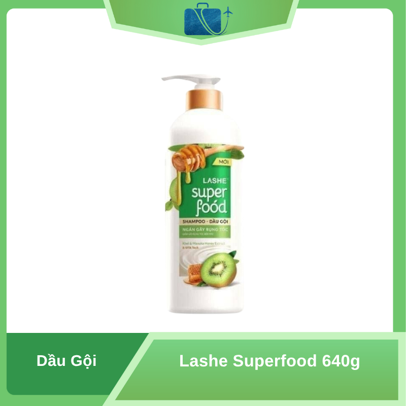 Dầu Gội Lashe Superfood 640g
