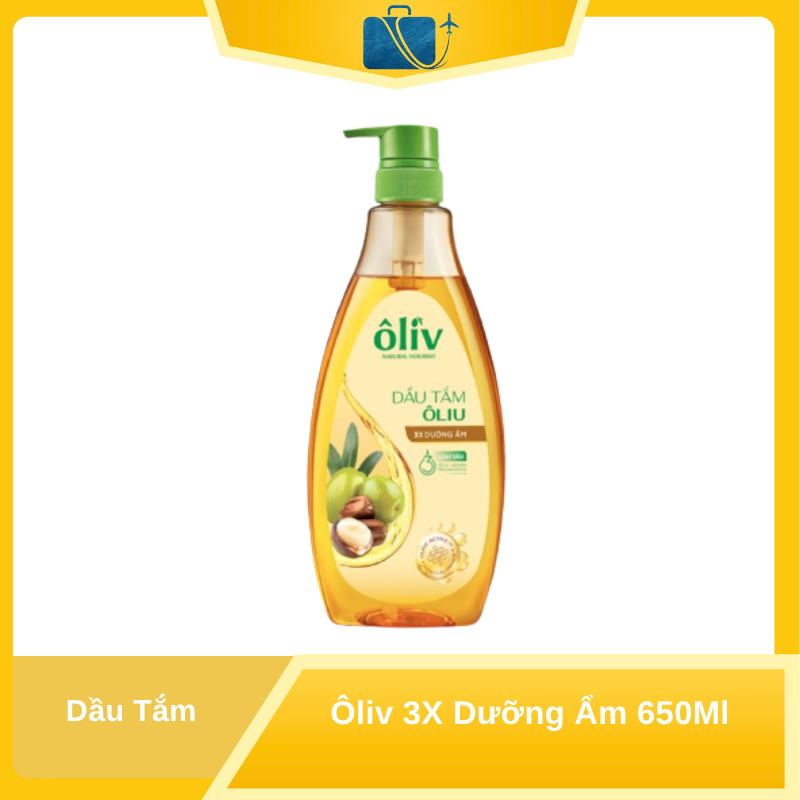 Dầu Tắm Ôliv 3X Dưỡng Ẩm 650ml