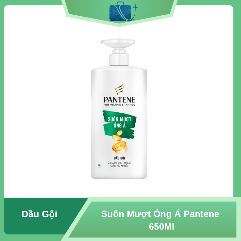 Dầu Gội Suôn Mượt Óng Ả Pantene Silky Smooth Care Shampoo 650ml