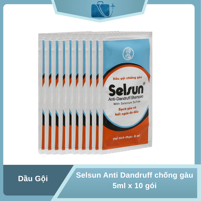 Dầu Gội Selsun Anti Dandruff Chống Gàu 5ml x 10 Gói