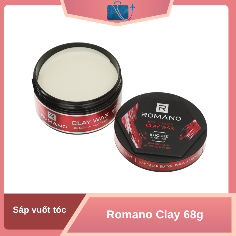 Sáp Vuốt Tóc Romano Clay 68g