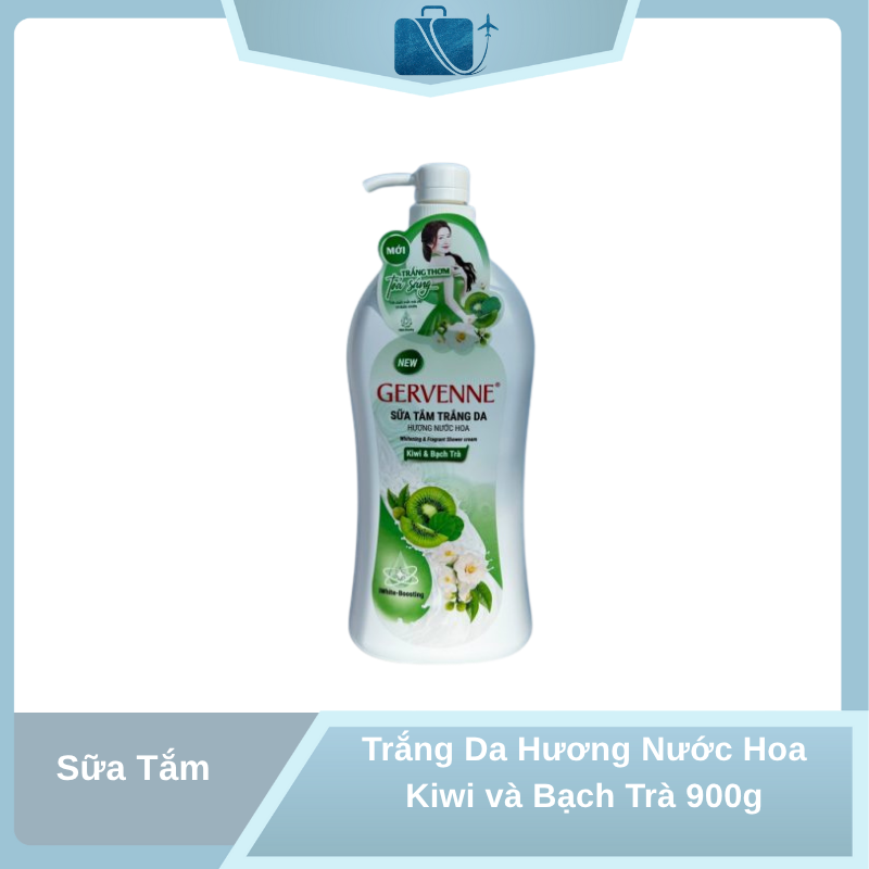 Sữa Tắm Trắng Da Hương Nước Hoa Kiwi & Bạch Trà 900g