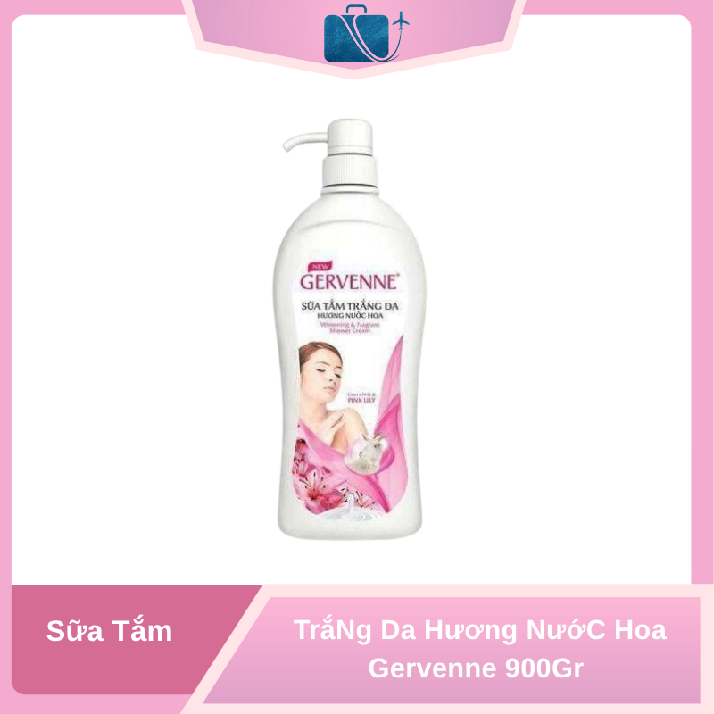 Sữa Tắm Trắng Da Hương Nước Hoa Gervenne 900g
