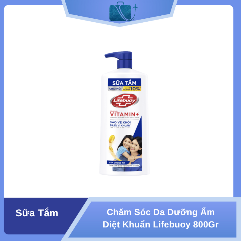 Sữa Tắm Lifebuoy 800g – Dưỡng Ẩm, Diệt Khuẩn