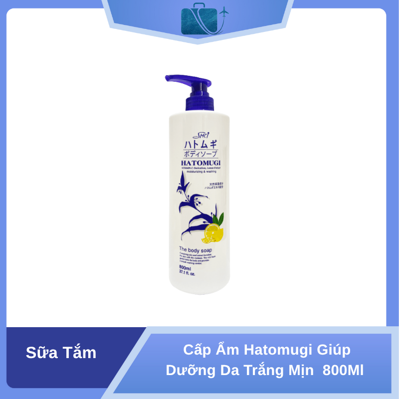 ữa Tắm SHCI Cấp Ẩm Hatomugi 800ml