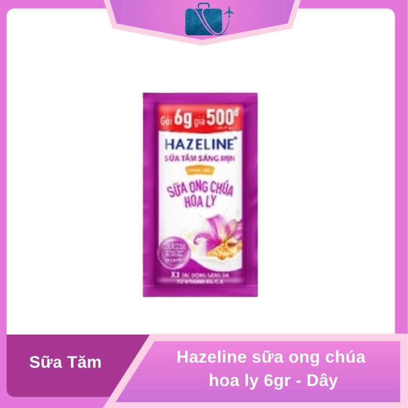 ữa Tắm Hazeline Sữa Ong Chúa Hoa Ly 6g – Dây 12 Gói