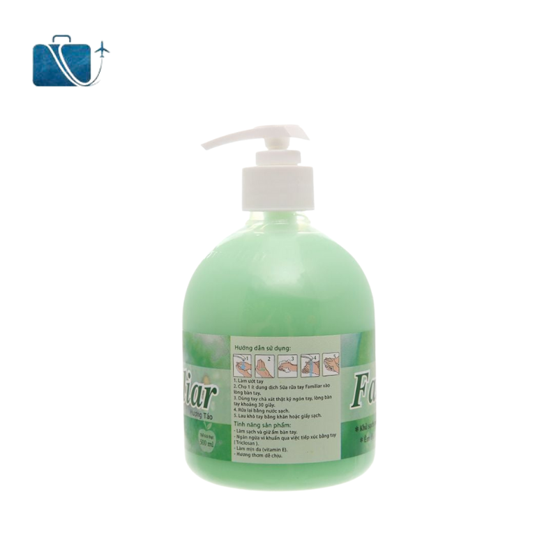 Sữa Rửa Tay Familiar Hương Táo Chai 500ml 2