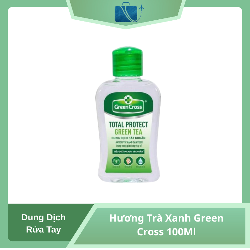 Dung Dịch Rửa Tay Green Cross 100ml Hương Trà Xanh