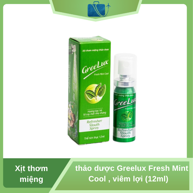 Xịt Thơm Miệng Thảo Dược Greelux Fresh Mint Hoa Linh 12ml