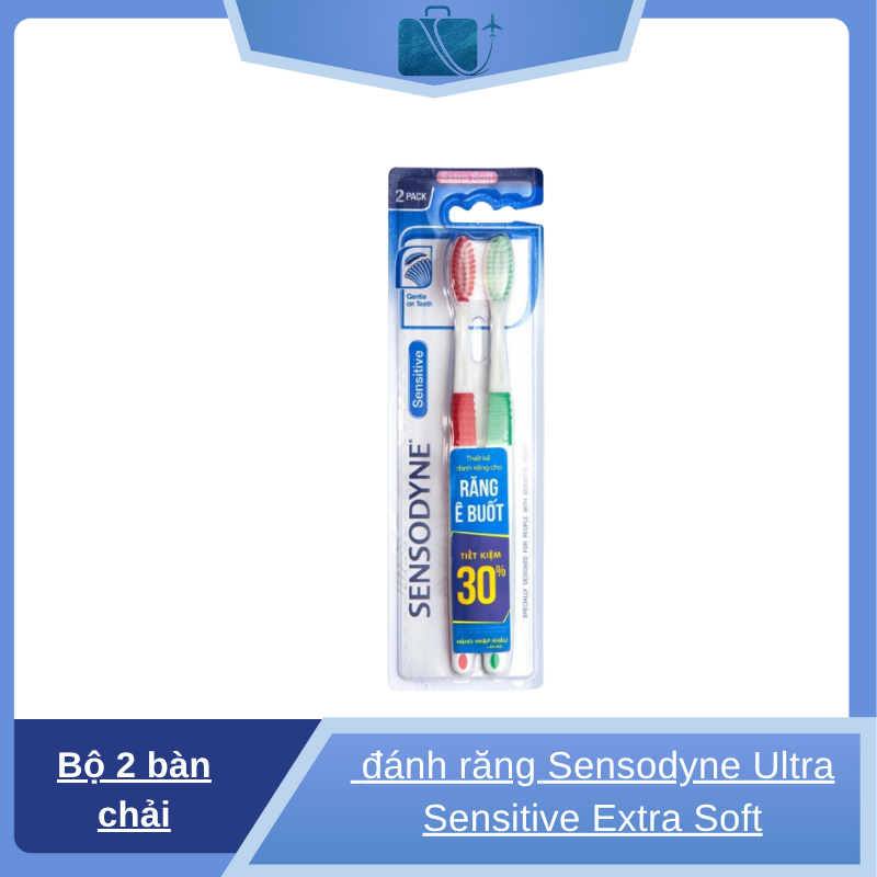 Bộ 2 Bàn Chải Đánh Răng Sensodyne Ultra Sensitive Extra Soft