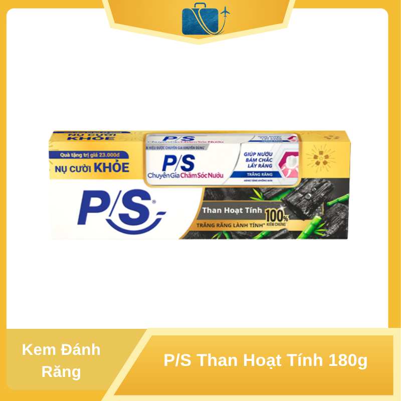 Kem Đánh Răng P/S Than Hoạt Tính 180g