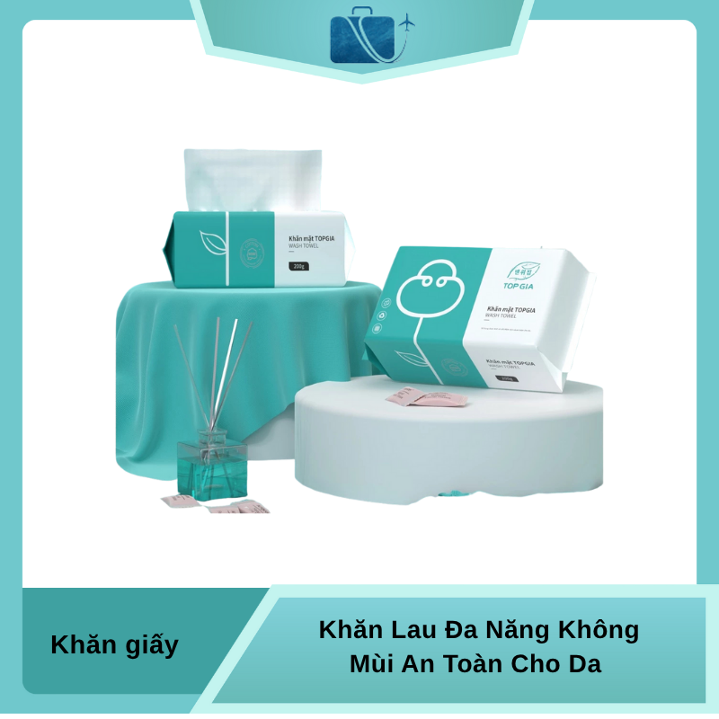 Khăn Lau Mặt Dùng 1 Lần Top Gia – Khăn Lau Đa Năng Không Mùi, An Toàn Cho Da, Siêu Tiết Kiệm