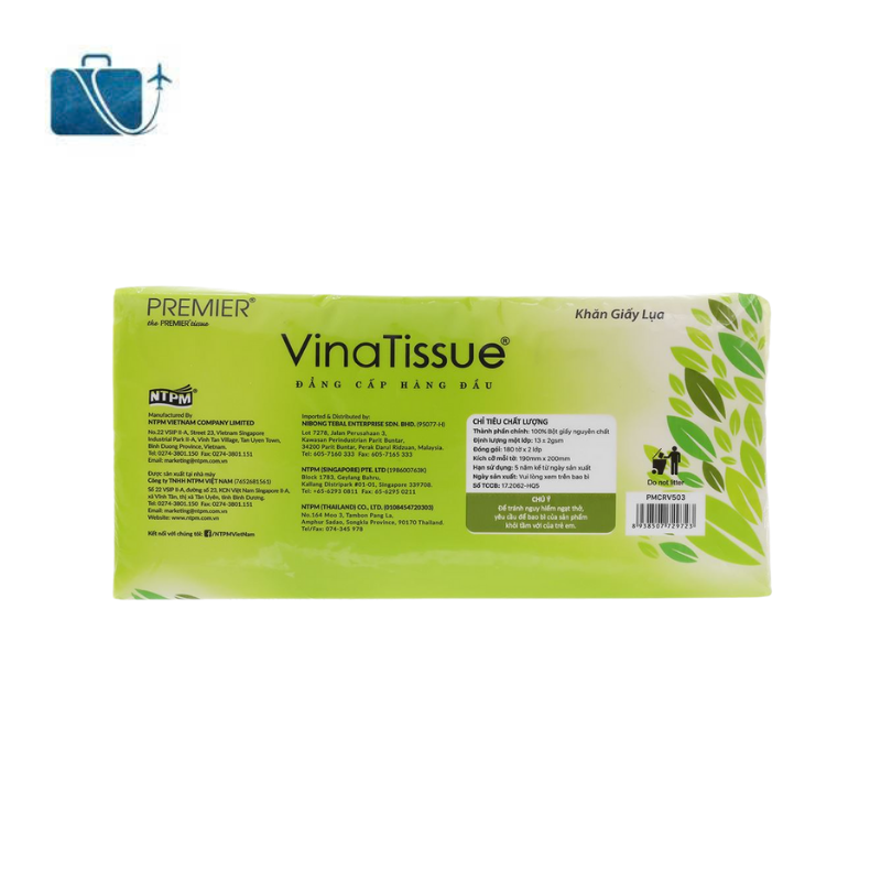 Khăn Giấy Lụa PREMIER VinaTissue 2 Lớp 3