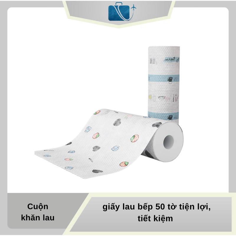 Cuộn Khăn Lau Đa Năng 50 Tờ