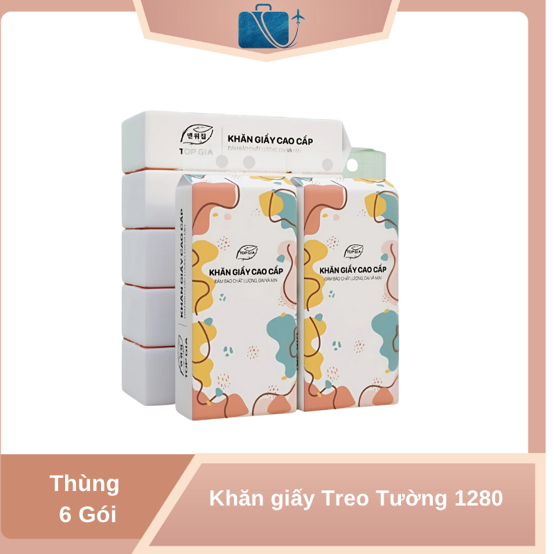 Thùng 6 Gói Khăn Treo Tường 1280 Tờ