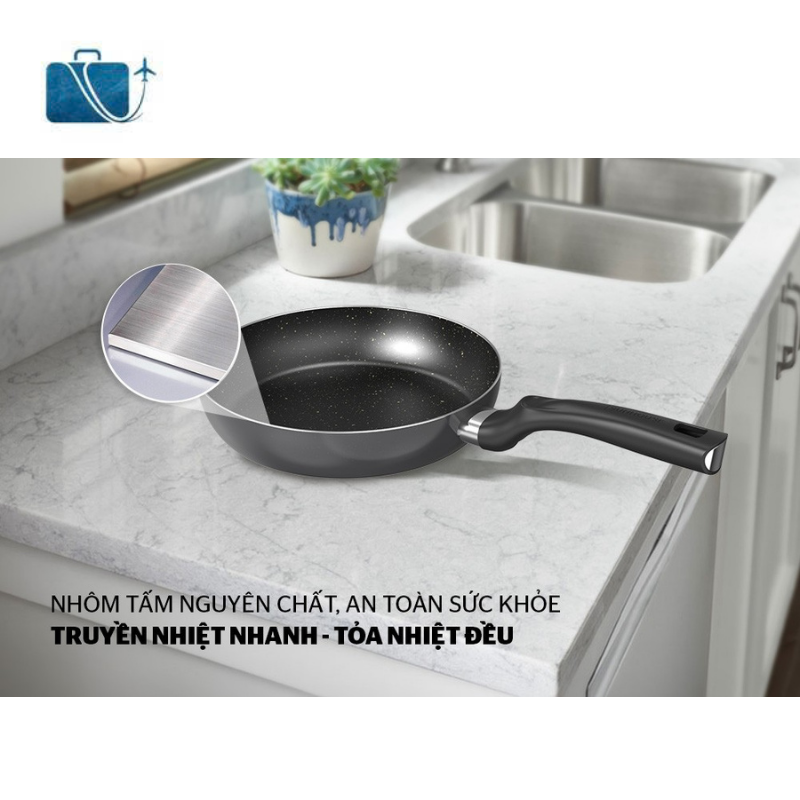 CHẢO CHỐNG DÍNH SUNHOUSE CT22 PLUS 3