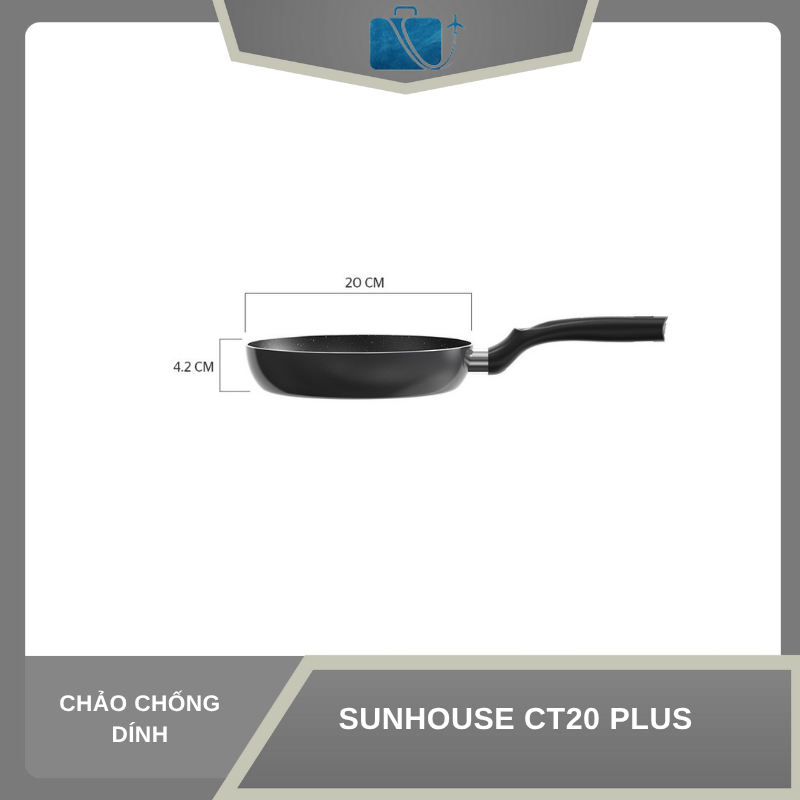CHẢO CHỐNG DÍNH SUNHOUSE CT20 PLUS