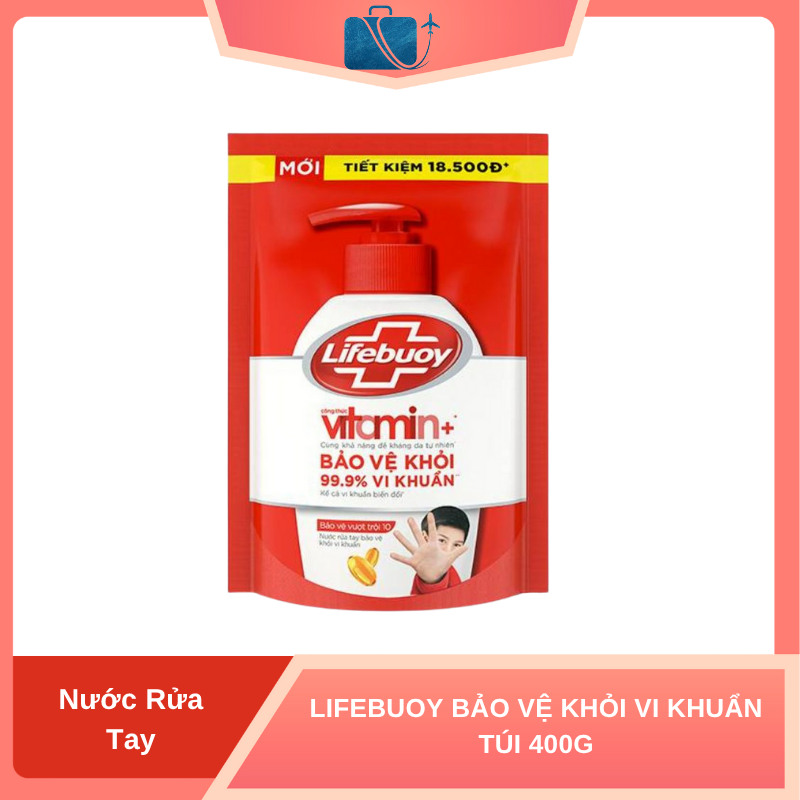 NƯỚC RỬA TAY LIFEBUOY BẢO VỆ KHỎI VI KHUẨN TÚI 400G