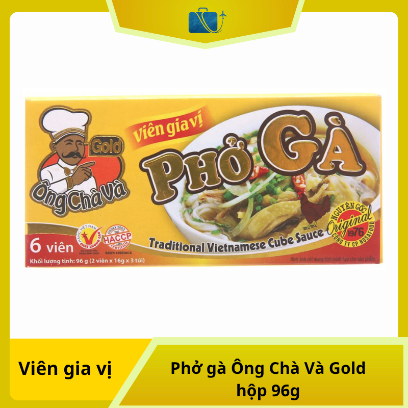 Viên Gia Vị Phở Gà Ông Chà Và Gold Hộp 96g