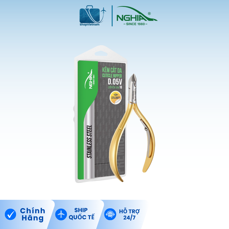 Kềm Cắt Da Kềm Nghĩa Thép Mạ Vàng D.05V-16