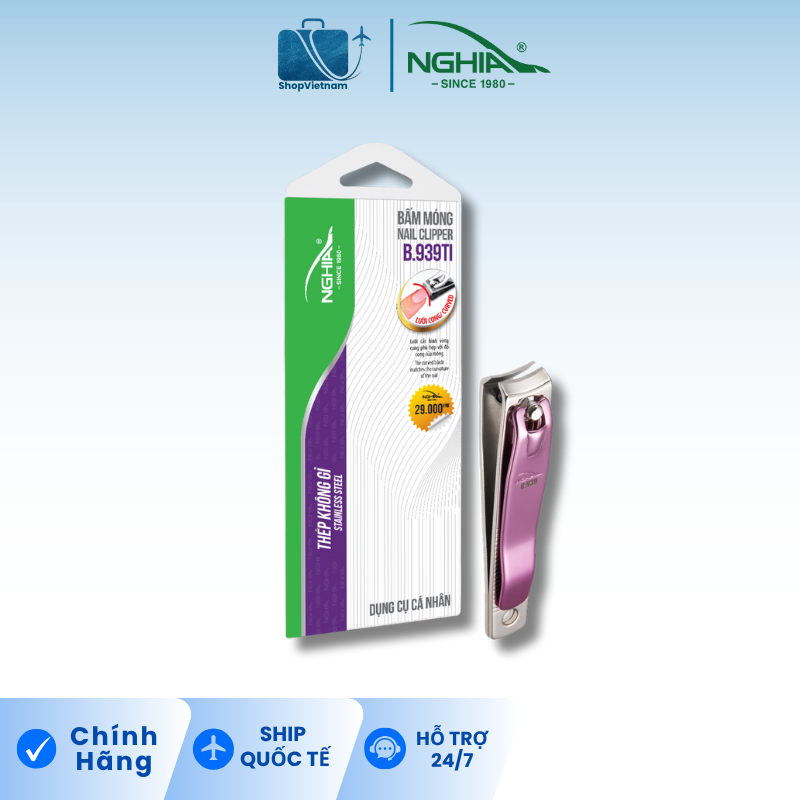 Bấm móng tay Kềm Nghĩa tím B.939