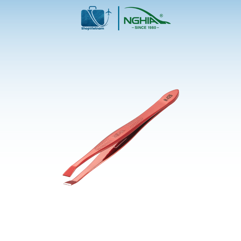 Nhíp nhổ lông mày Kềm Nghĩa N.425 đỏ 2