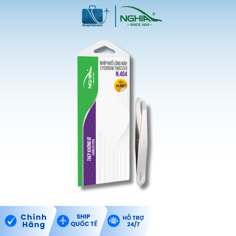 Nhíp nhổ lông mày Kềm Nghĩa N.404