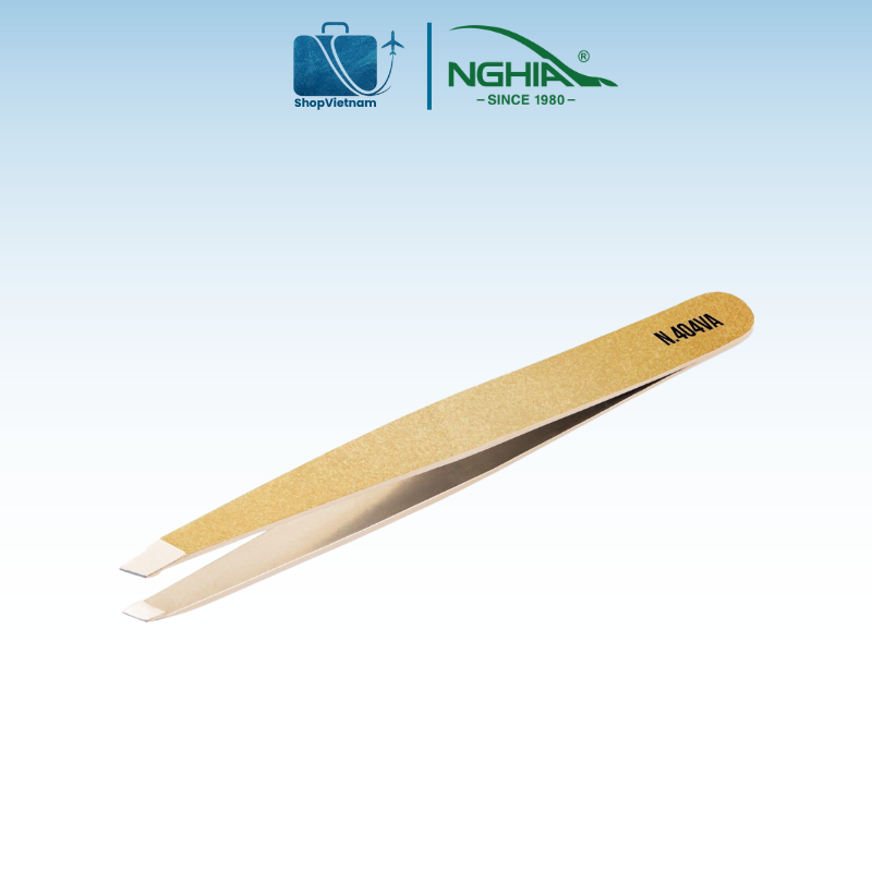 Nhíp nhổ lông mày Kềm Nghĩa N.404 - Màu vàng 2