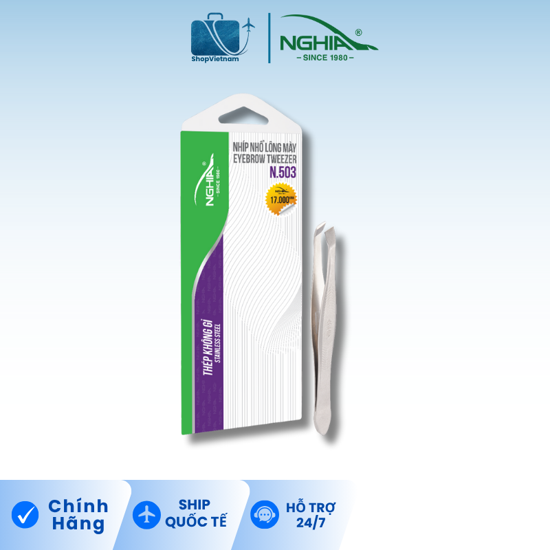 Nhíp nhổ lông mày Kềm Nghĩa N.503