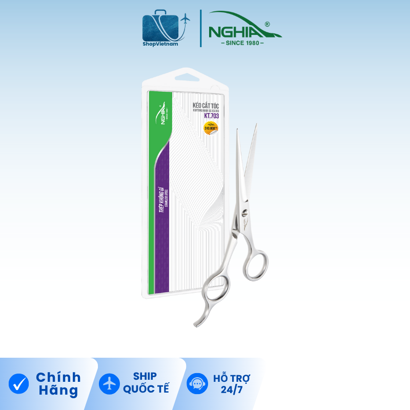 Kéo cắt tóc Kềm Nghĩa KT.703