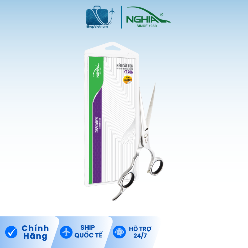 Kéo cắt tóc Kềm Nghĩa KT.706
