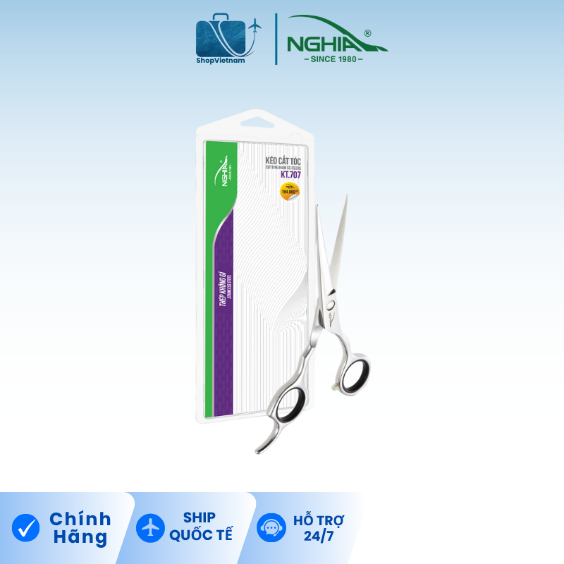 Kéo cắt tóc Kềm Nghĩa KT.707