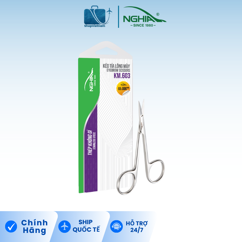 Kéo tỉa lông mày Kềm Nghĩa KM.603