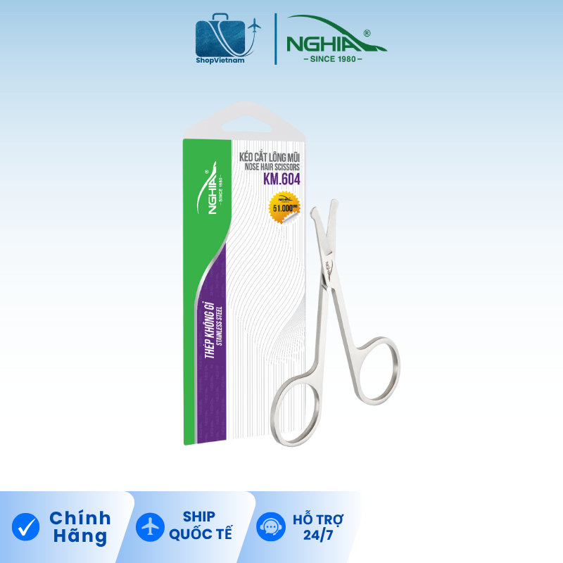 Kéo cắt lông mũi Kềm Nghĩa KM.604