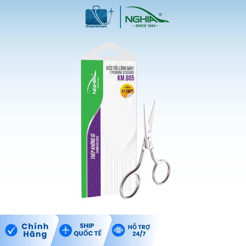 Kéo tỉa lông mày Kềm Nghĩa KM.605