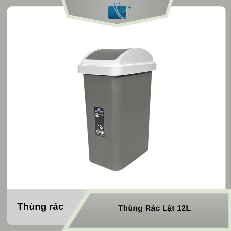 Thùng Rác Lật 12L – Thiết Kế Tiện Lợi
